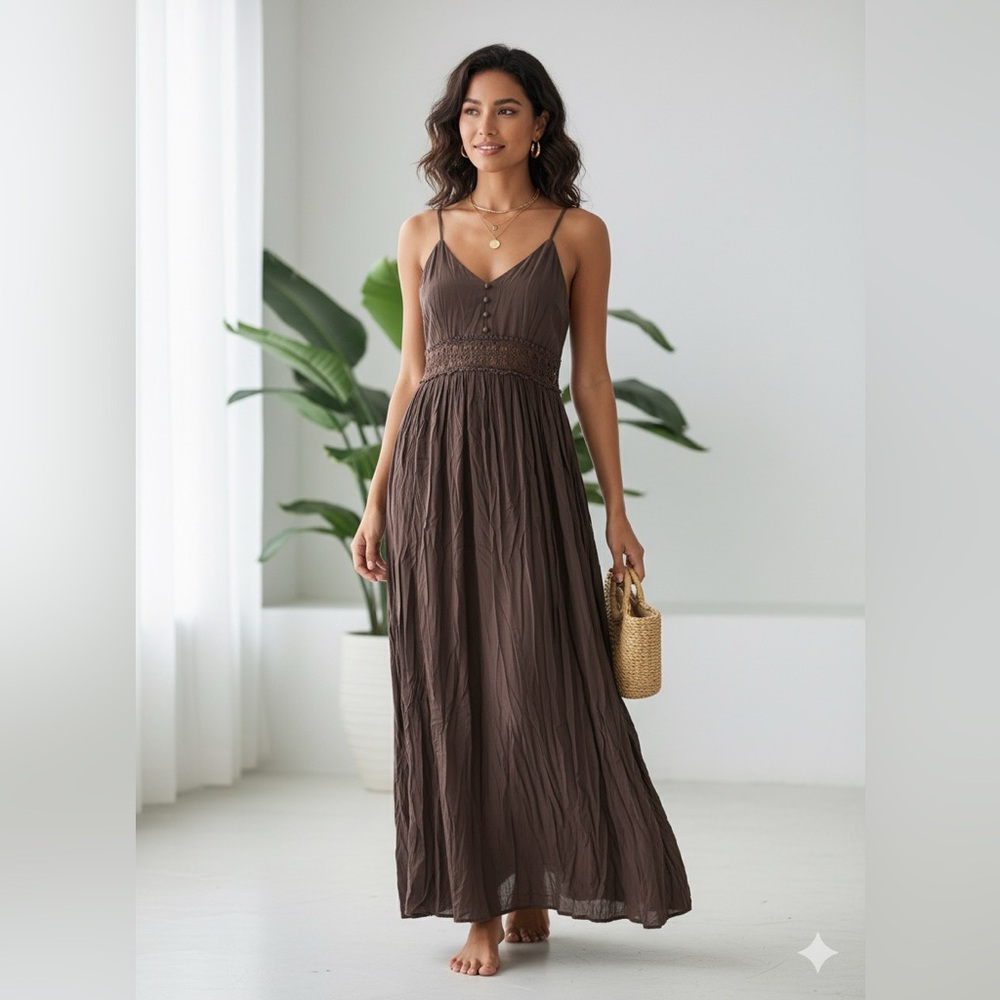 Fashion Nova Chocolate Maxi Dress